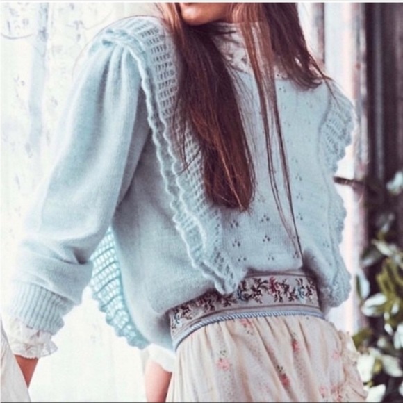 Trade/sell Loveshackfancy Jasmine Sweater XS EUC🦄🌈🌺 - Picture 2 of 8